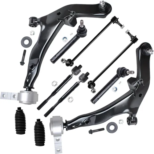 Vista 222 de Detroit Axle - Kit de suspensión delantera de 10 piezas para Ford Freestar Mercury Monterey 04-07, 2 brazos de control inferiores con rótula 4