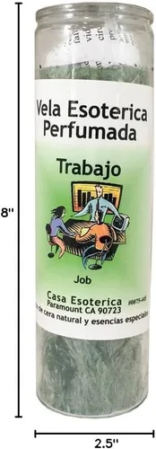 Vista 2 de INDIO Vela de aceite de palma ESRITIUAL-Job Vela esotérica de cera de aceite de palma (Trabajo)
