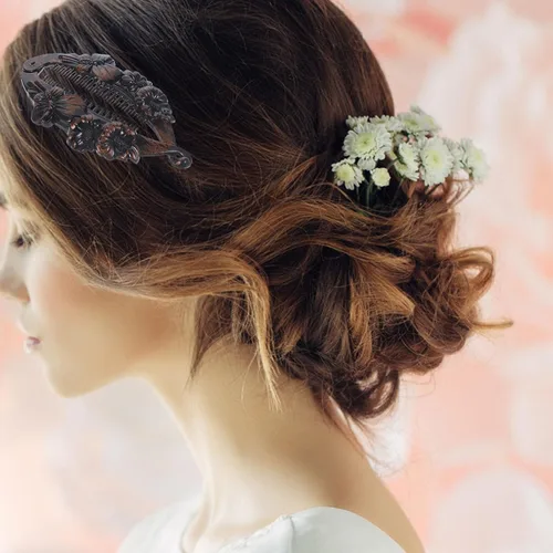 Vista 4 de KALLORY Pinzas para el pelo de plátano, 9 pinzas para el pelo de cola de pez, pinzas vintage con forma de plátano, pinzas para cola de caballo