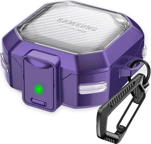 Vista 12 de Funda con Candado Seguro Transparente para Samsung Galaxy Buds FE/Galaxy Buds 2 Pro/Galaxy Buds Pro/Galaxy Buds Live, Accesorios para Galaxy Buds