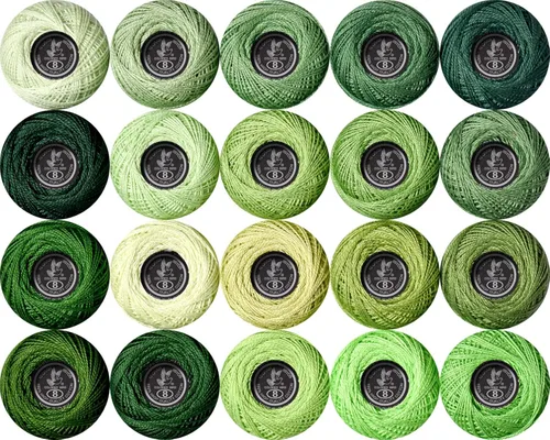 Vista 26 de 1500Y 15 bolas de perlas tamaño cardenal 8 colores del arco iris para ganchillo Hardanger punto de cruz bordado a mano