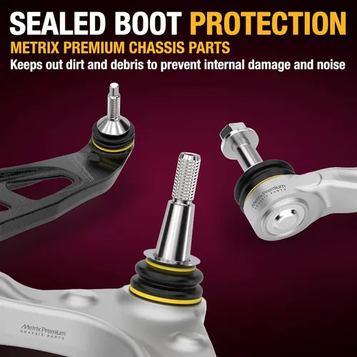 Vista 5 de Metrix Premium Chassis Parts - Brazo de Control Inferior Trasero Delantero Derecho con Conjunto de Rótula y Casquillo Compatible con Audi A4 05-07