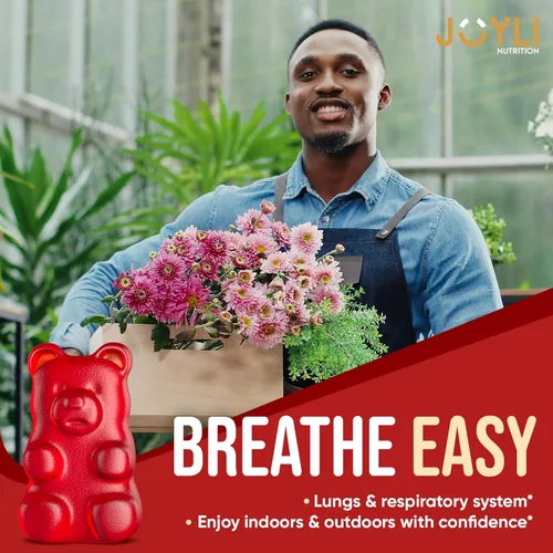 Vista 5 de JOYLI - Gomitas de quercetina – Quercetina con bromelina zinc vitamina C y vitamina D3 – Suplemento de quercetina de 500 mg para el sistema