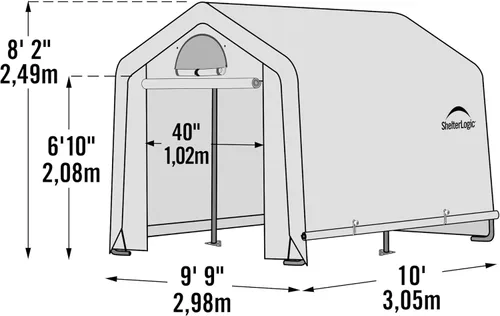 Vista 5 de Shelter Logic Grow it invernadero en una caja de Flujo fácil, Blanco
