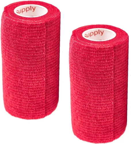 Vista 73 de Cinta adhesiva para veterinarios (negro) (paquete de 2) (2 pulgadas x 15 pies), autoadhesiva, adherente, cohesiva, flexible, autoadhesiva, rollo