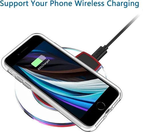 Vista 3 de Funda para ZTE Blade A53 Pro con 2 protectores de pantalla de vidrio templado, funda de silicona transparente a prueba de golpes para ZTE Blade A53