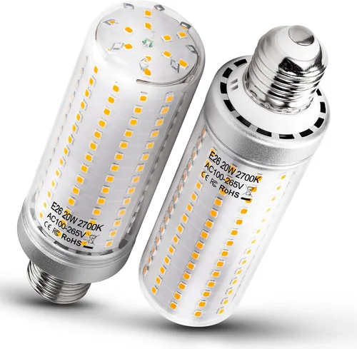 Vista 6 de Heifymi E26 Bombillas LED de Candelabro Equivalentes a 60W, Bombillas LED de Vela E26 de 7W de 750lm, Bombillas Colgantes de Candelabro E26 de 2700K