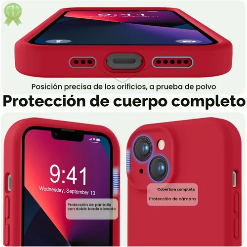Vista 4 de LOVE 3000 Magnetic for iPhone Air Case Premium Silicone, Black Compatible con Magsafe, protección de cámara, forro de microfibra suave, funda Negro