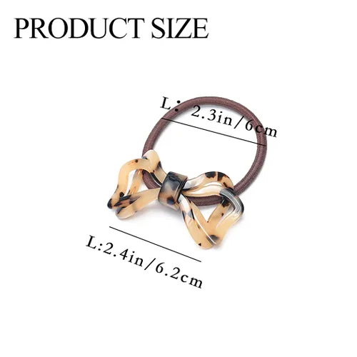 Vista 5 de Brinie Lazos para el cabello con diseño de concha de tortuga, bandas elásticas para el cabello, accesorios para el cabello para mujeres y niñas