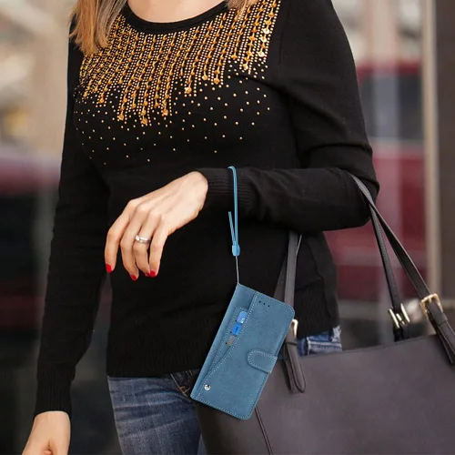 Vista 7 de Asuwish Funda compatible con OnePlus 9 Pro One Plus 9Pro 5G y protector de pantalla de vidrio templado, funda con tapa para tarjetero, funda