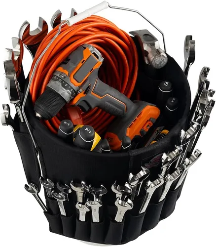 Vista 5 de Bucket Boss Organizador de herramientas de cubo Wrench Boss en negro, AB30020