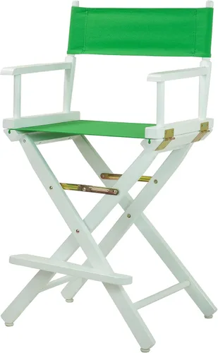 Vista 179 de Casual Home - Silla de director de 18 in, marco negro, lona negra, altura clásica