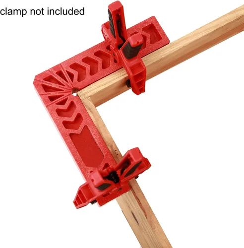 Vista 7 de KINJOEK 6 cuadrados de posicionamiento de 4 pulgadas y 90 grados, abrazaderas de ángulo recto para carpintería, herramienta cuadrada de sujeción