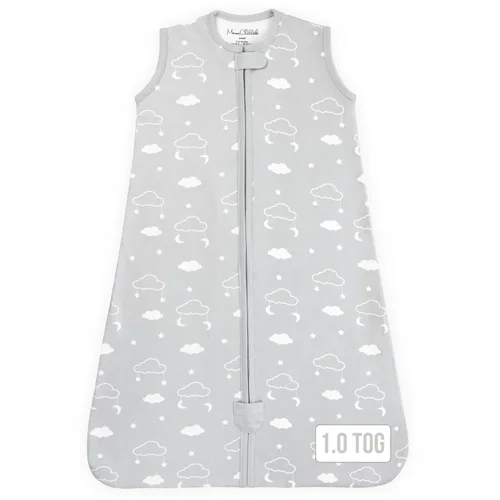 Vista 43 de Mama Cheetah Saco de dormir para bebé de 0.5 TOG, Manta Vestible de Algodón Orgánico para Bebé con Cremallera Bidireccional, Saco de Dormir