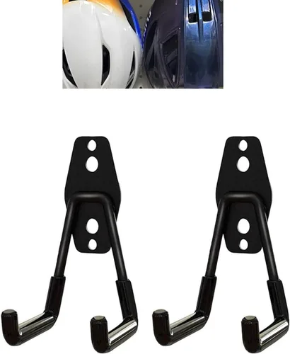 Vista 6 de Soporte de pared para casco de motocicleta, soporte de pared para casco, gancho para casco de motocicleta, soporte de pared para el hogar