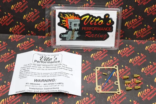 Vista 3 de VITO's se adapta a Yamaha Blaster FULL JET KIT - 6 jets principales - piloto - Aguja AZUL de VITO