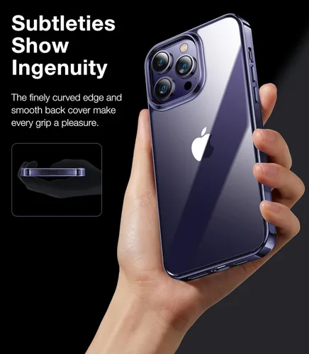 Vista 5 de TORRAS Diamond Clear - Funda diseñada para iPhone 14 Pro Max tecnología antiamarilleamiento protección resistente Funda para iPhone 14 Pro Max