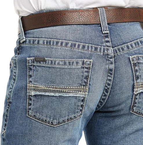 Vista 4 de Ariat Jeans M2 con corte de bota relajado para hombre, Baylor