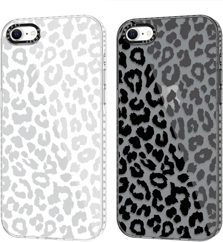 Paquete de 2 Fundas con Estampado de Chiita para Apple iPhone 7/8/iPhone SE 2020/2022, de 4.7 Pulgadas, Funda Transparente Linda Coquette con