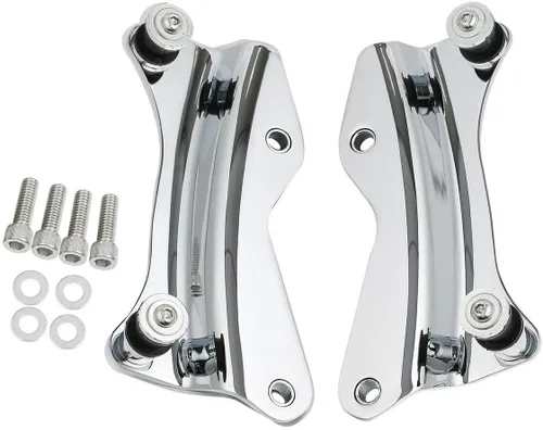 Vista 6 de TCT-MOTORPARTS Kit de montaje de equipaje Razor Tour de 5.5 pulgadas, respaldo y kit de herramientas de acoplamiento de 4 puntos para Harley