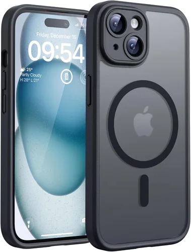 Vista 1245 de TOCOL Funda para iPhone 11, compatible con Magsafe, protección completa de cámara, imanes integrados, protección contra caídas, funda translúcida