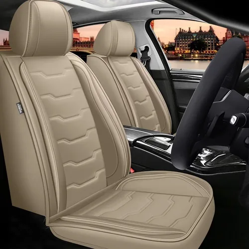 Vista 13 de Fundas para Asientos de Coche Compatibles con Hyundai Accent 2017-2024 2025 Fundas para Asientos Delanteros Impermeables de Piel Sintética Protector