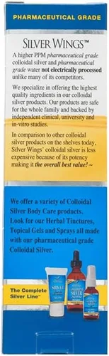 Vista 3 de Natural Path Silver Wings Plata coloidal 500PPM, apoyo inmunológico líquido marrón ámbar, 1 onza líquida (paquete de 1)