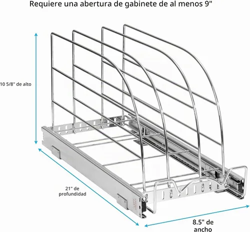 Vista 7 de Organizador extraíble para utensilios para hornear, tabla de cortar