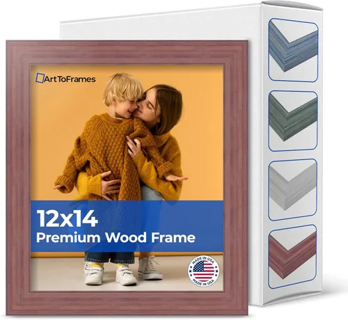 Vista 60 de Marco profundo de madera vincapervinca para fotografía 1.5 pulgadas de ancho.