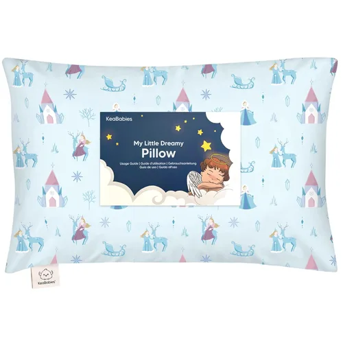 Vista 27 de KeaBabies - Almohada con funda para niños pequeños, almohada My Little Dreamy de 13 x 18 pulgadas (ABC Land)