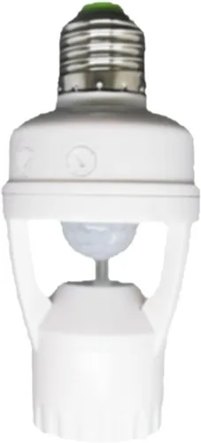 Vista 2 de E26/E27 Tornillo Cuerpo Humano Sensor Infrarrojo Lámpara Titular Inteligente Sensor Lámpara Titular SY-PH102