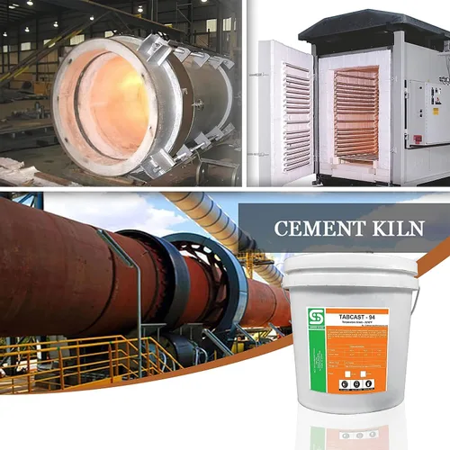 Vista 4 de Simond Store Cemento refractario moldeable de 22 libras, 94% de alúmina, clasificación 3270F, cemento de alta temperatura para horno, horno, forja