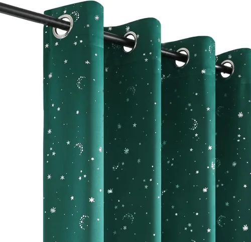 Vista 16 de Mangata Casa - Cortinas opacas para dormitorio, 2 paneles, cortinas térmicas para ventana, para sala de estar, cortinas que oscurecen.