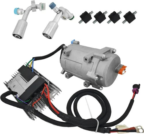 Vista 3 de Compresor Eléctrico Universal AC 20cc/r Compresor de Aire Acondicionado AC.100.3851 para Compresor Auto 12V para R134a