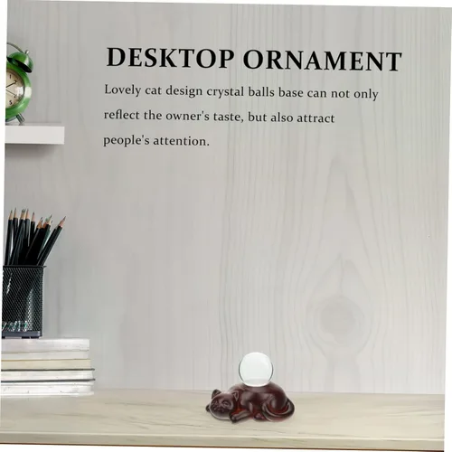 Vista 3 de ORFOFE Centros de mesa Jarrón Decoración Huevos para Decorar Esfera de Cristal Soporte de Mirando Soporte de Pantalla de Cristal Base de Bola