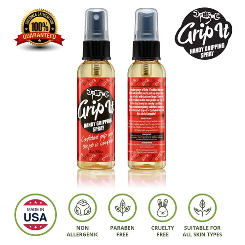 Vista 2 de Grip-IT - Spray de agarre de mano de 2 onzas – Agarre de poste para baile de poste y entrenamientos de seda aéreos – Spray adhesivo de sobreagarre