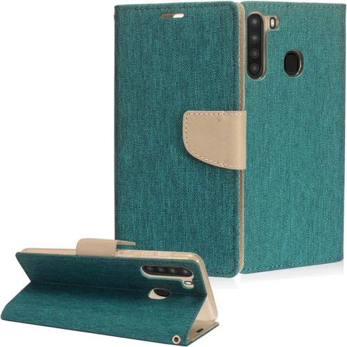 Vista 8 de Para Samsung Galaxy A21 (SM-A215) - Funda de teléfono estilo cepillado - CS3 Gris