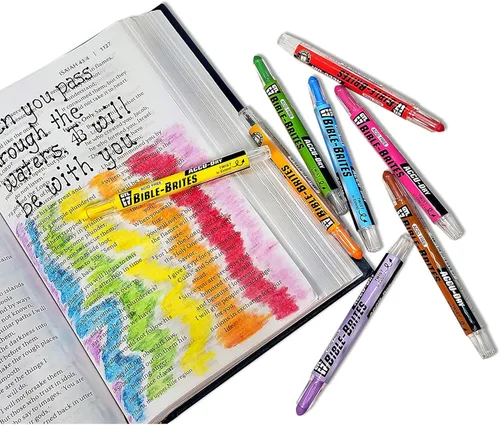 Vista 4 de G.T. Luscombe Company, Inc. Accu-Dry Bible-Brites - Juego de 8 resaltadores acrílicos multicolor (5 x 4)