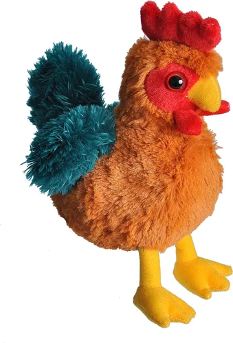 Wild Republic - Peluche de gallo, animal de peluche, juguete de peluche, regalos para niños, colección Hug’Ems 7 pulgadas