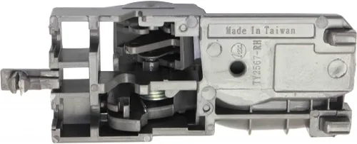 Vista 2 de Manija de puerta para Toyota Corolla 2003-2008 lado del pasajero Interior Delantera Gris Con botón de bloqueo de puerta Recorte: todos