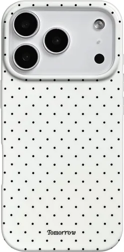 Vista 77 de inewateri Funda compatible con iPhone 11 con bonito diseño estético de lunares a la moda, fundas simples para TPU suave, funda de protección Negro