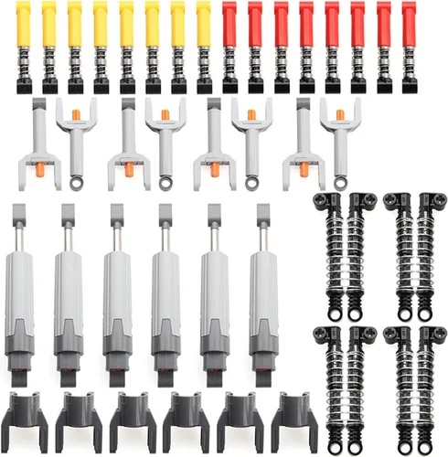 Vista 9 de Juego de engranajes de piezas técnicas compatibles con las grandes marcas de ladrillos, piezas técnicas a granel, paquete de surtido de engranajes