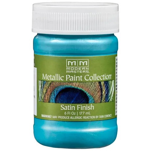 Rust-Oleum Modern Masters - Pintura metálica azul glaciar, 6 onzas