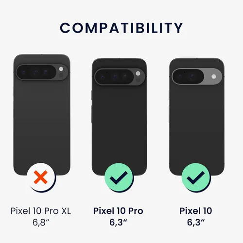 Vista 10 de kwmobile Funda Compatible con Google Pixel 6 Pro - Funda de teléfono de silicona TPU con acabado suave - Azul Arrecife