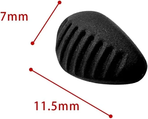 Vista 4 de Almohadillas de nariz para gafas Nike Gafas de sol Silicona Nosepads - negro 3 Pares