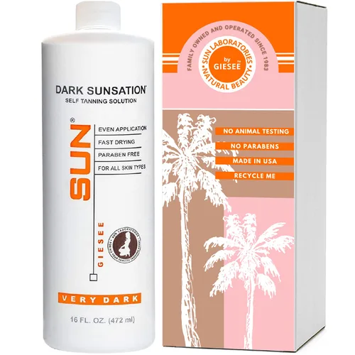 Vista 15 de Sun Laboratories By Giesee Ultra Dark Spray Tan Solution 1 galón – Kit de botella autobronceadora con loción bronceadora, bronceador facial y loción