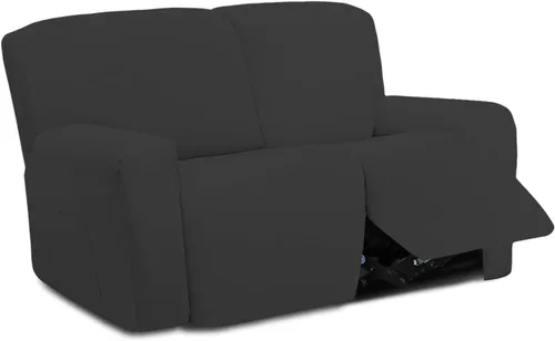 Vista 35 de Easy-Going Funda elástica de microfibra extragrande para sofá biplaza reclinable seccional, suave vellón ajustable a tu sofá de 2 cuerpos, lavable