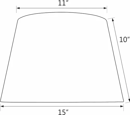 Vista 3 de Aspen Creative 32019A - Pantalla de lámpara de construcción de araña con forma de imperio de transición en crema mantequilla, 15 pulgadas de ancho