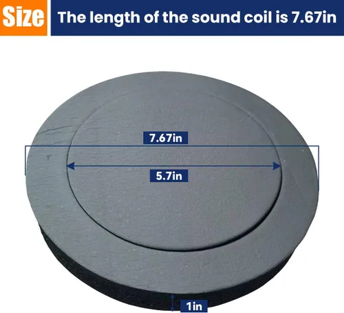 Vista 2 de Osilly 4 potenciadores de altavoz de espuma de 6.5 pulgadas, bloqueador de anillos de altavoz de espuma para puerta de automóvil, kit de esponja