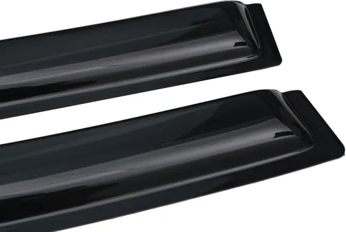 Vista 7 de Lightronic WV94623 - Protector de lluvia para ventana lateral de montaje exterior, humo oscuro, juego de 4 piezas, se adapta a Dodge Ram 1500